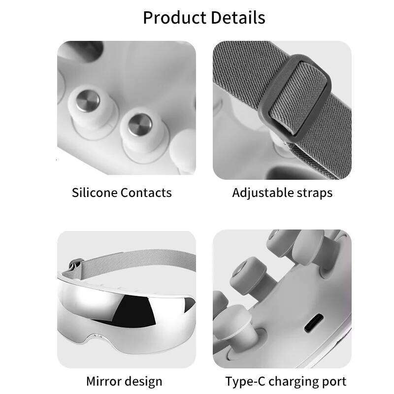 Designer Luxury Massager Acupoint Vibration Pulse Hot Compress Care With Bluetooth Music Relieve Fatigue Visible Eye Beauty Instrument
