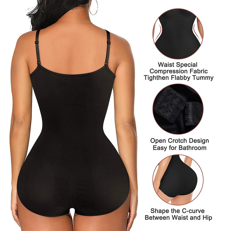 Sculpting Bodysuit Shapewear Seamless Waist Trainer Body Shaper Women Tummy Control Butt Lifter Corset Push Up Cami Lingeries 250617