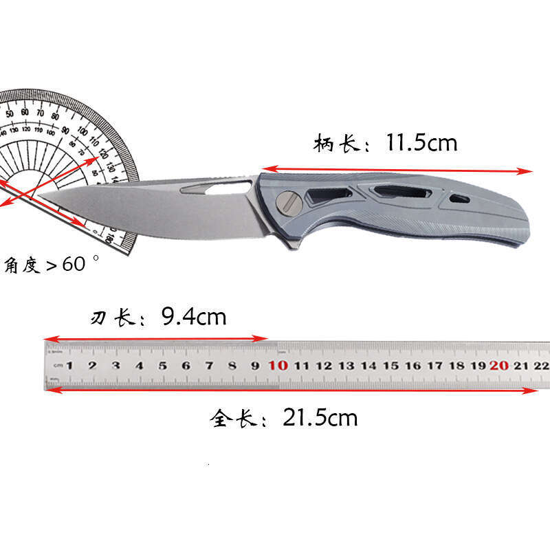 New M390 Steel TC4 Titanium Alloy Handle High Hardness Pocket Fishing knife Fruit Collection Survival EDC Knife