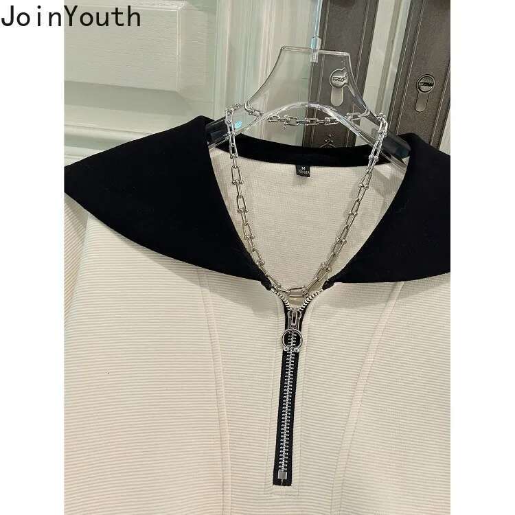 Oversized Sweatshirts Women Clothing 2025 Ropa Mujer Sailor Collar Half Zipper Long Sleeve Y2k Tops Chic Casual Korean Hoodies