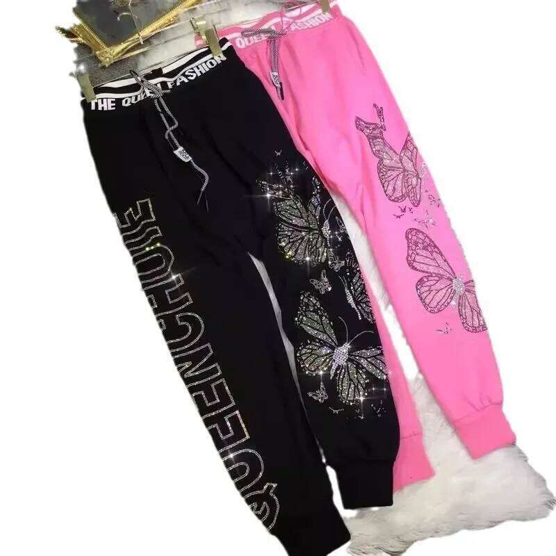 Designer Leisure High Quality Plus Size High-Waisted Slimming Workout Women With Dia Embroidery Long Pants For Autumn/Winter