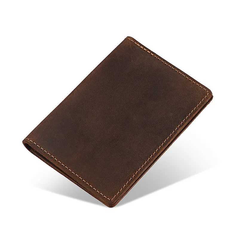 Handmade Kredi Kartlar Czdan Vintage Stil Minimalist Deri Kredi Kart Tutucu Czdan Erkekler iin Koruyucu Klf Z250621