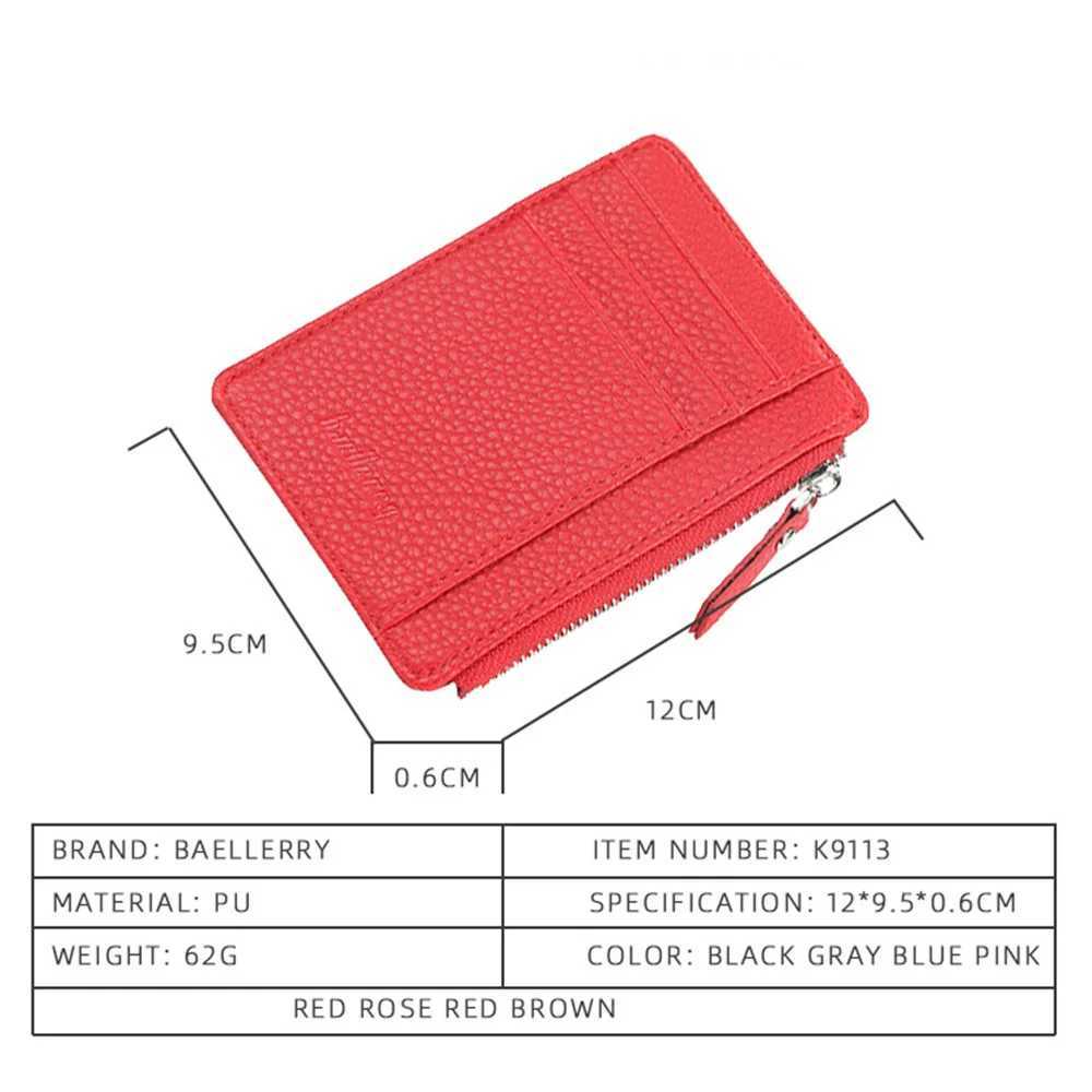 2024 New Mini Women Wallets Card Wallets Name Engraving Zipper PU Leather Top Quality Fashion Female Purse Card Holder Wallet Z250621