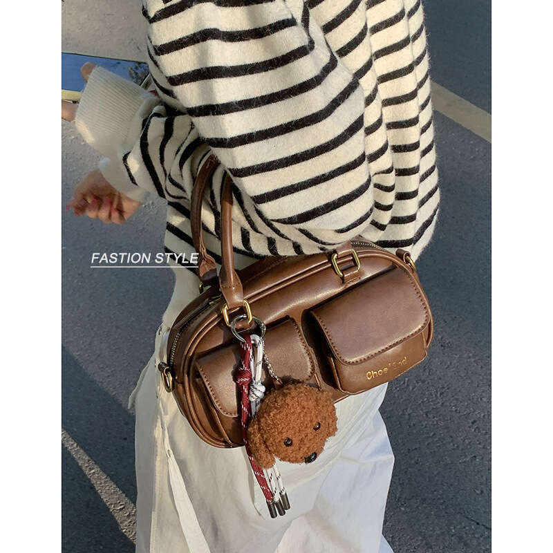 Niche Texture Bowling Ball for Women 2024 New Fashion Handheld Pillow Single designer bag Shoulder Crossbody Bag