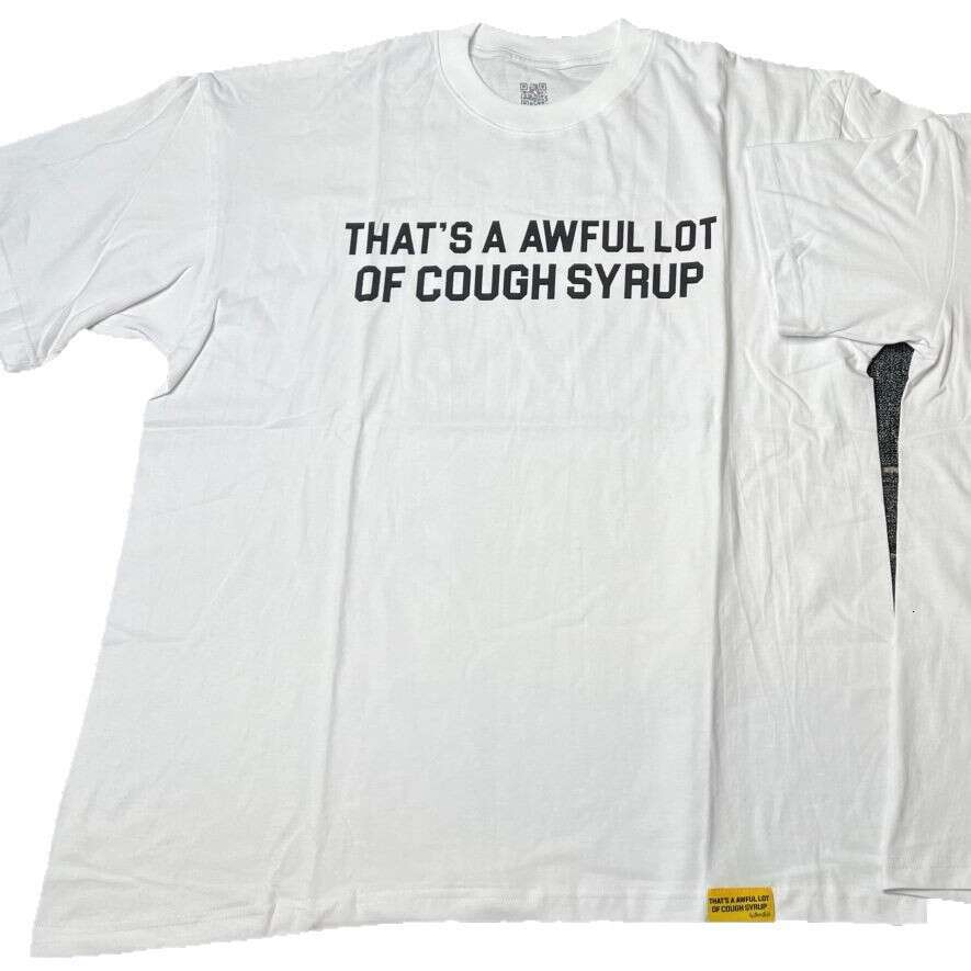 High-Quality THAT'S AWFUL LOT OF COUGH SYRUP Cotton Crew Neck T-Shirt Short Sleeve