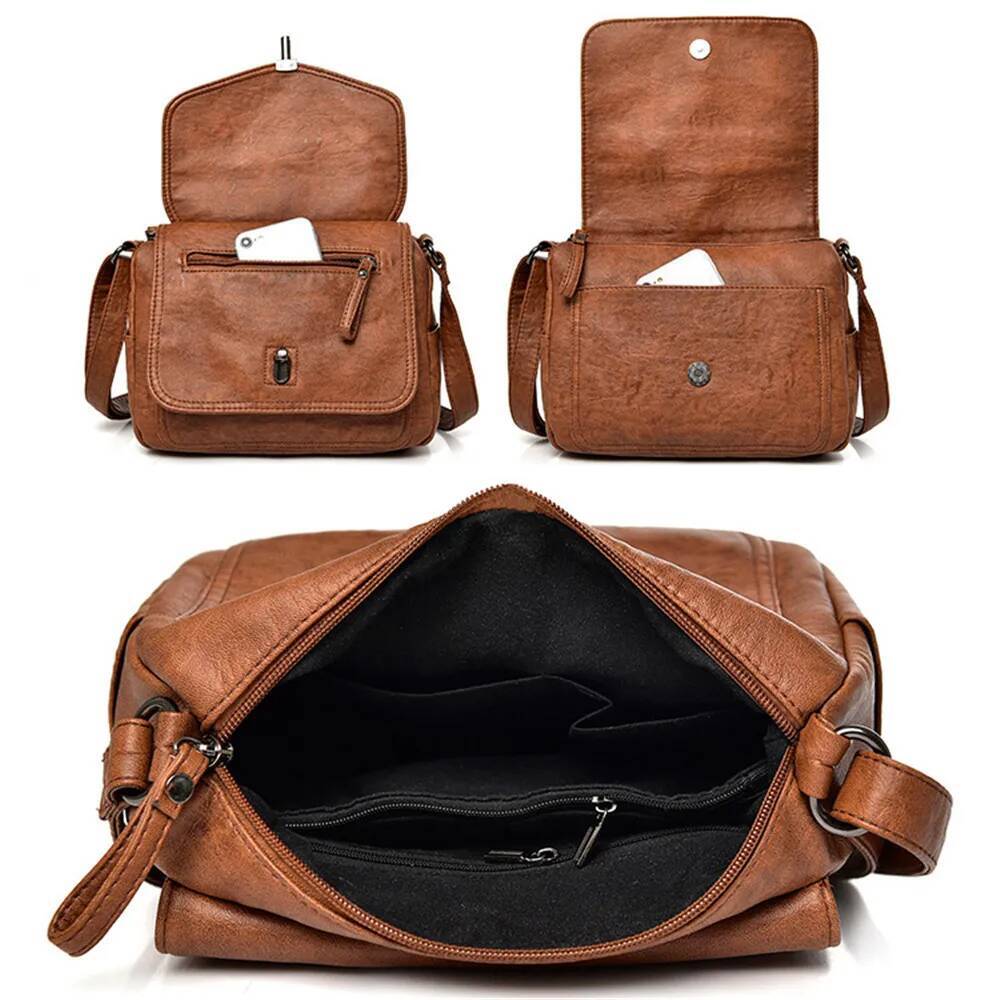 DHGM High Quality Leather Purses And Shoulder Bag Handbags Designer Crossbody Bags for Women 2025