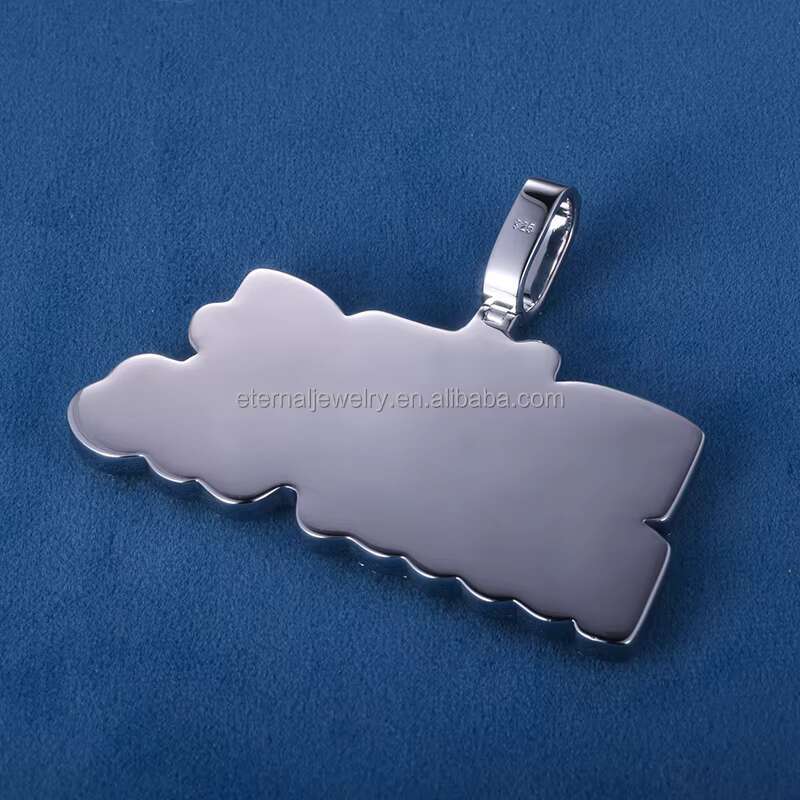 Iced Out Customized Moissanite D VVS Hiphop Hand Customize 925 Silver Solid Gold Name 3D Letter Pendant for Men Women