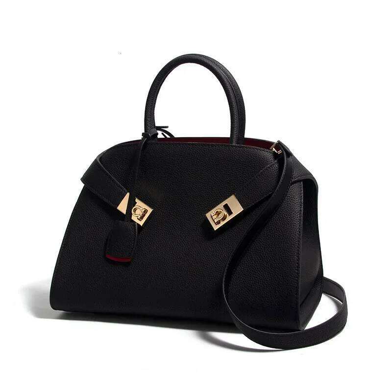 High-End Feel Genuine Cow Leather Niche Design Tote Large Capacity Women's Work Crossbody Bag For Ladies