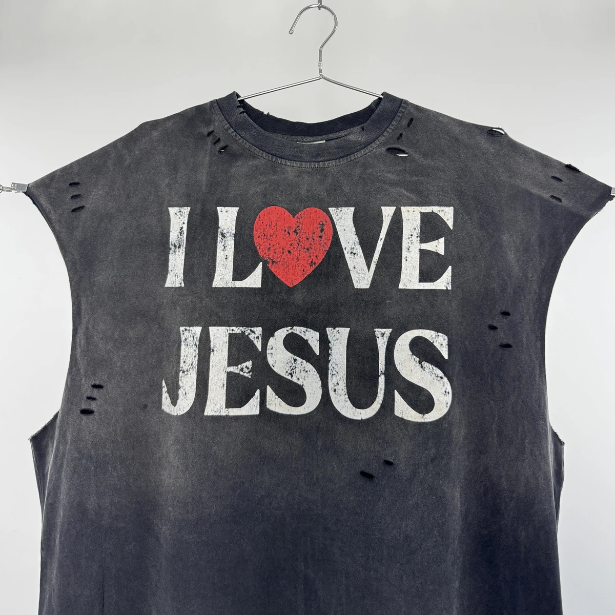 Yao Fashion Retro Vintage 100% Cotton Vest Streetwear Oversize Tops Men Clothing Simple Letter Graphics Print T Shirt For Men 250617