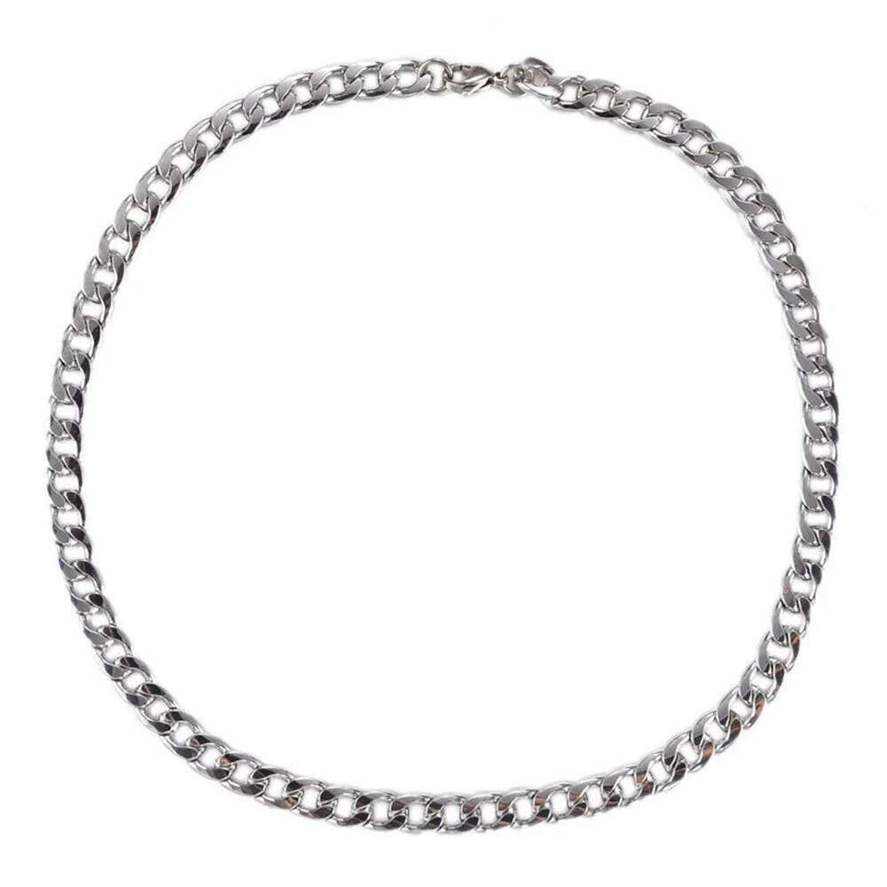 Hip Hop Cuban Rock Stainless Steel Basic Chain Men Simple Necklace For Women Fashion Party Jewelry Good quality