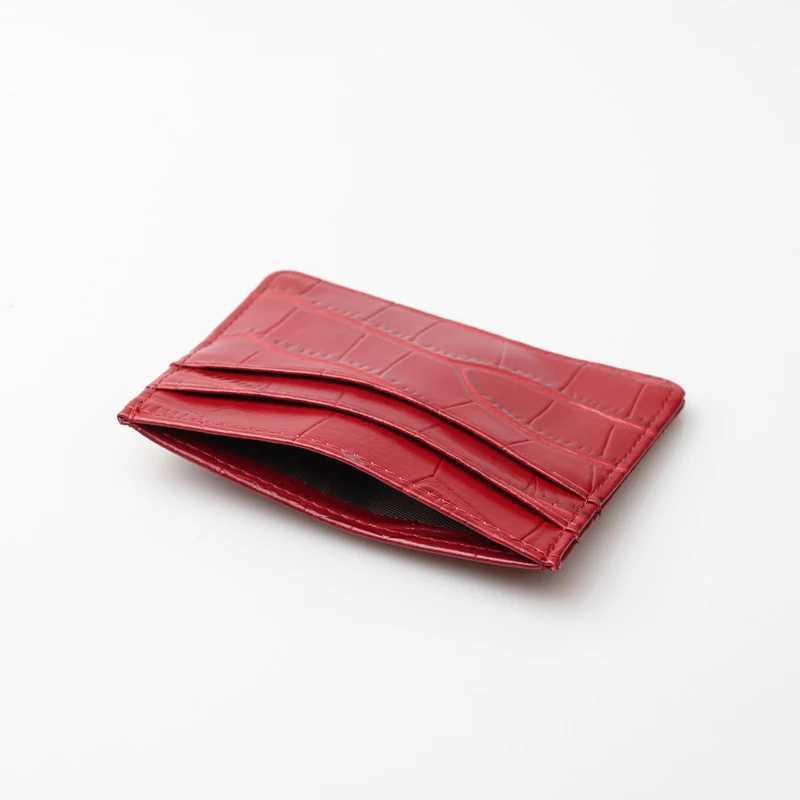 New Cow Leather MenHIGHREAL Card Bag Coin Purse Slim Holder Wallet For Men and Women ID Card Pocket Z250621