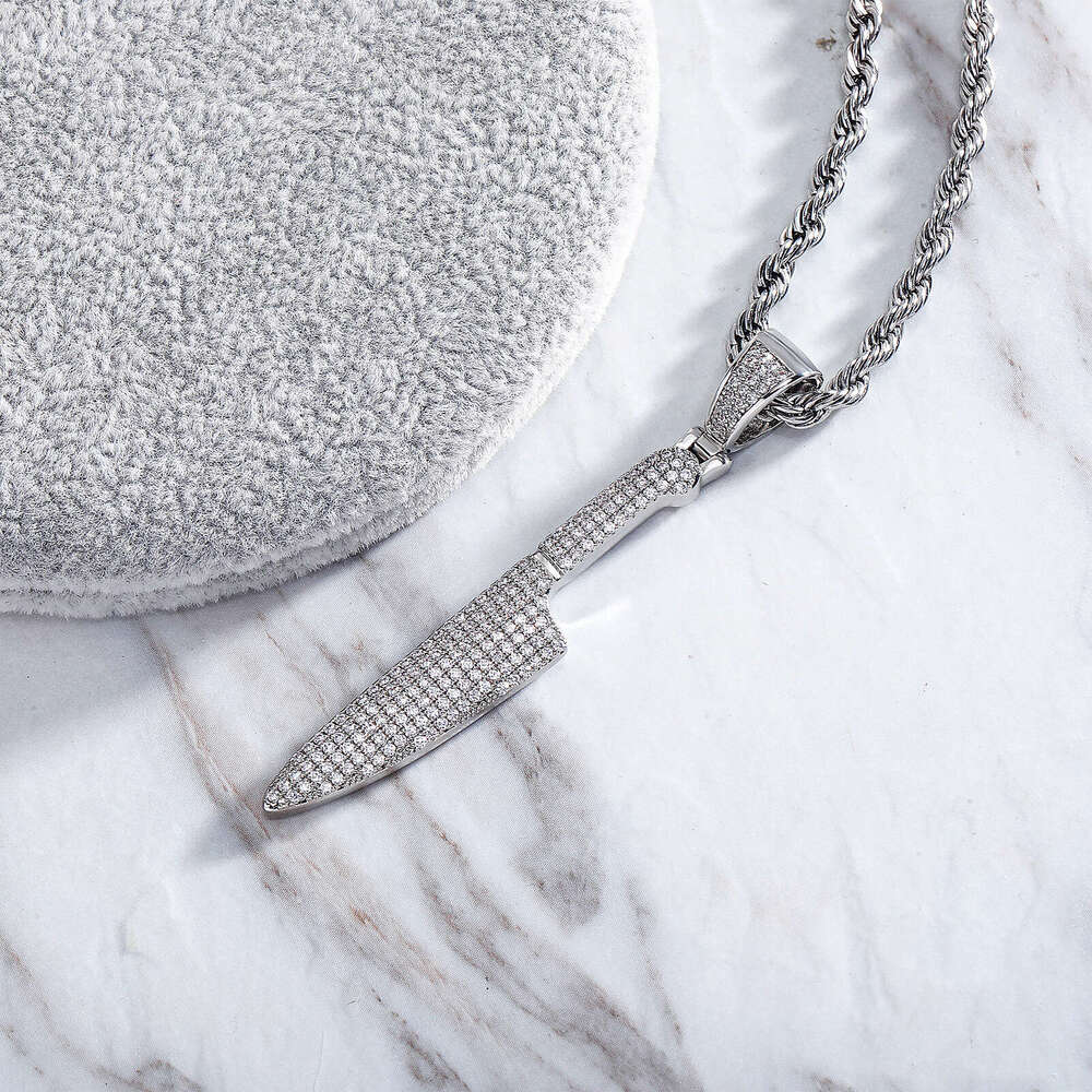 Jin Ao Necklace Dagger Knife Men's Personality Pendant New Hip-Hop Trendy Accessory