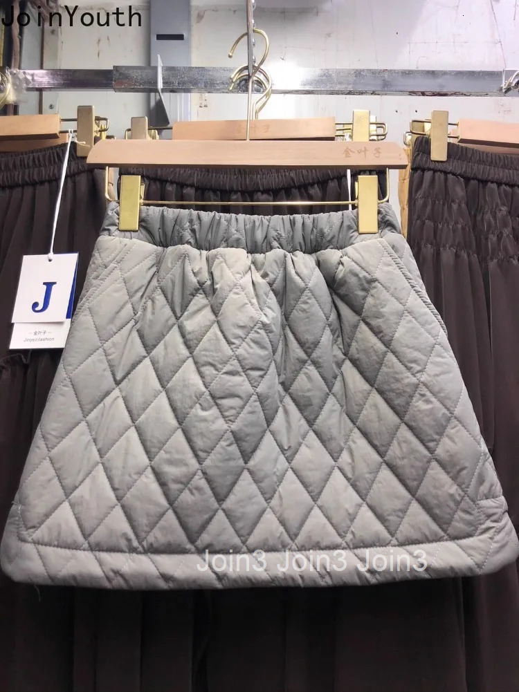 Chic Korean Mini Skirt Y2k Clothes 2025 Faldas Mujer De Moda Elastic Waist Thicked Jupe Solid Color A-line Saia Bodycon Skirts