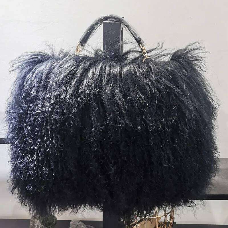 Real Fur Pearl Chain Shoulder For Women Designer Purses And Handbags Women's Party Clutch Crossbody Bag High Quality 2025/06/22