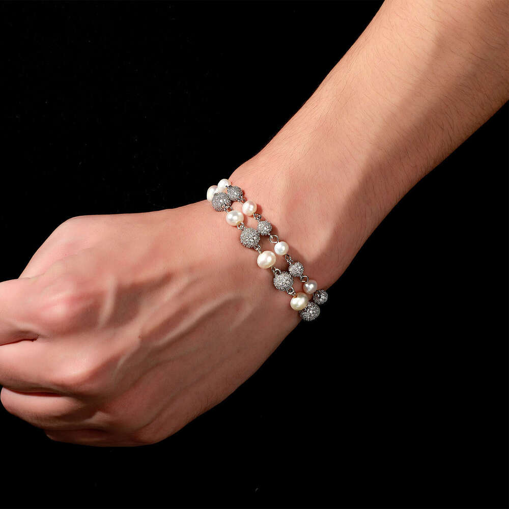 Jin Ao Unisex Ins Niche Bracelet Daily Versatile 6mm-8mm Natural Pearl High-end Design Sense Light Jewelry
