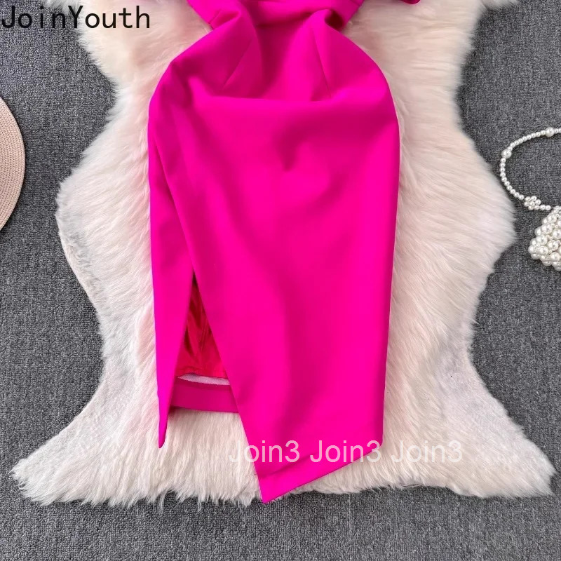 Party Dress Womens Clothing Backless Temperament Robe Femme 2025 Vestidos De Mujer Sleeveless Tunic Split Bodycon Mini Dresses