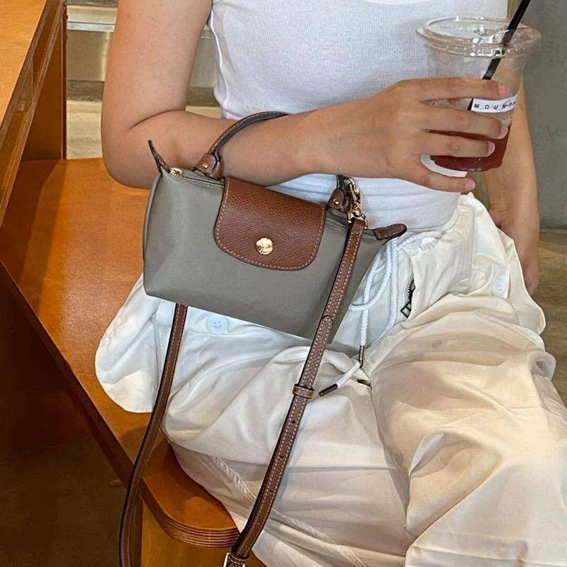 Longchamp Classic Dumpling Nylon Handbag Mini Tote Summer Crossbody Small Bag b6