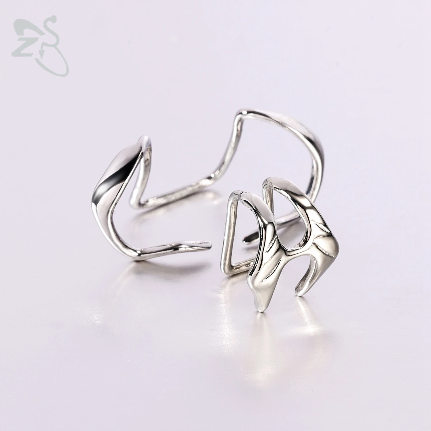 ZS 1 Piece Cyberpunk Style Stainless Steel Lip Labret Piercing Faux Lips Clip Y2k Punk Non-Piercing Body Piercing Jewelry 250617