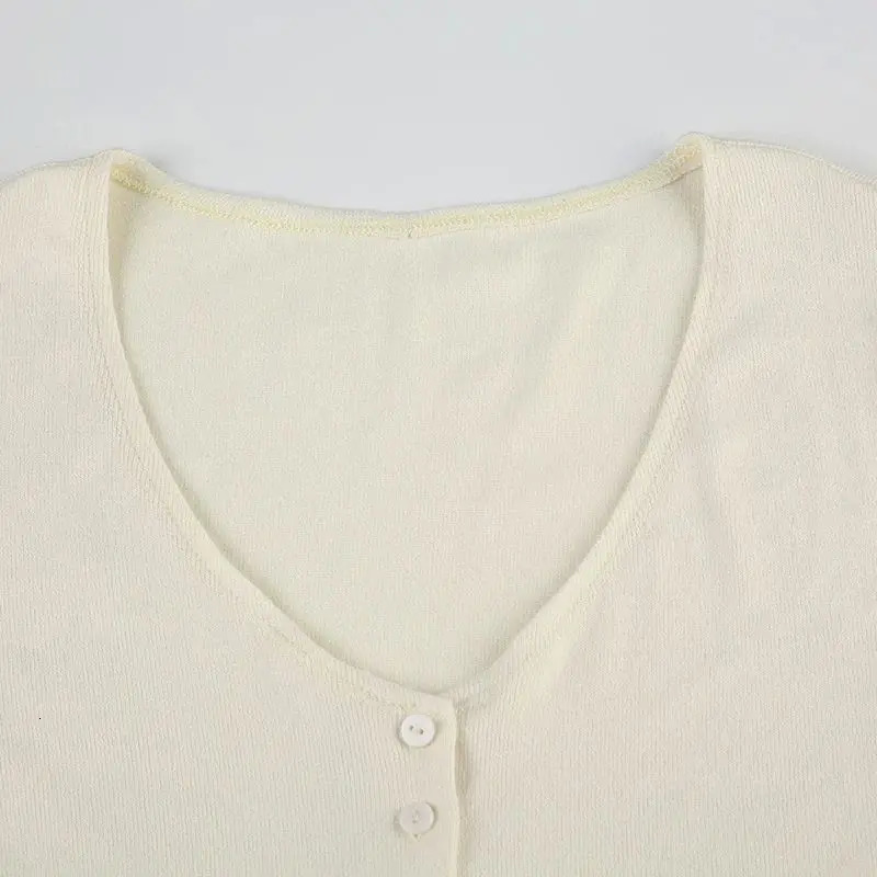 Summer Womens Commute V-Neck Knit Single-Breasted Dress Solid Dress Female Sexy Short-Sleeve Mini Dress 250617