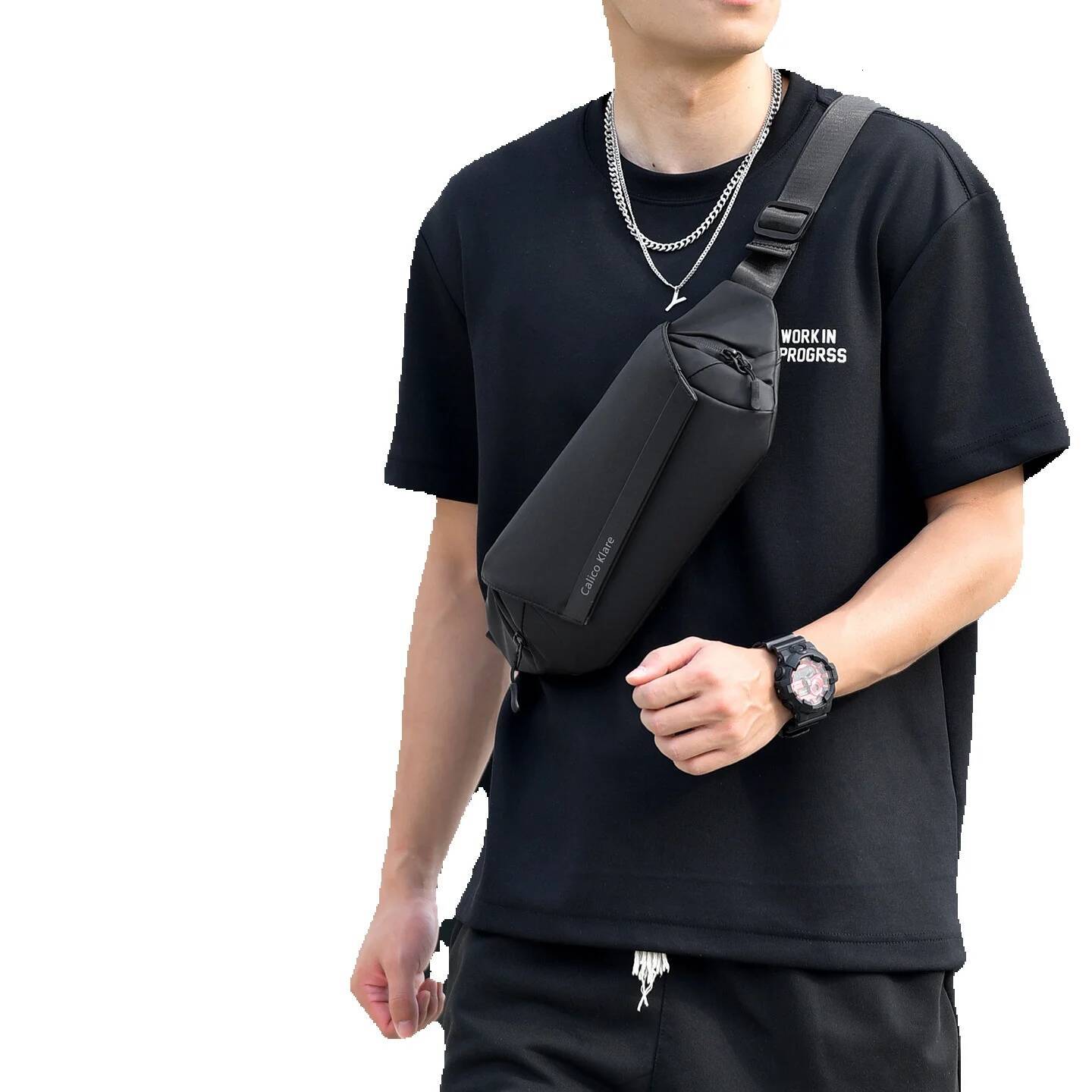 Free shipping designer bag Crossbody Bag for Men, Chest Bag, Casual Bag, Shoulder Bag, Crossbody Bag, Cycling Backpack, Functional Sports Waist Bag Lu