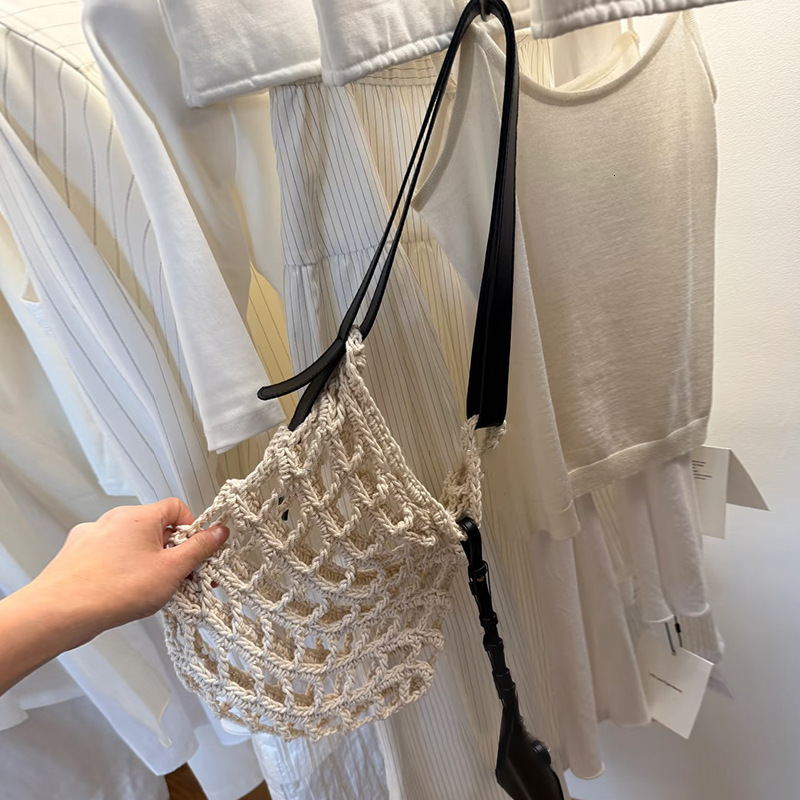Free shipping designer bag 2025 New Simple Versatile Shoulder Bag Crossbody Bag Women Bag Mesh Bag Shopping Bag Korean Casual Bag Personality Trend