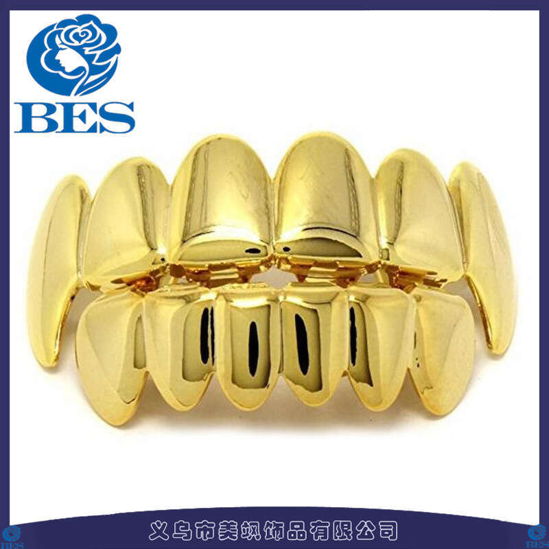 Grillz Hip Hop Halloween Party Gold Wolf Teeth Costume Trendy Accessories 5f58