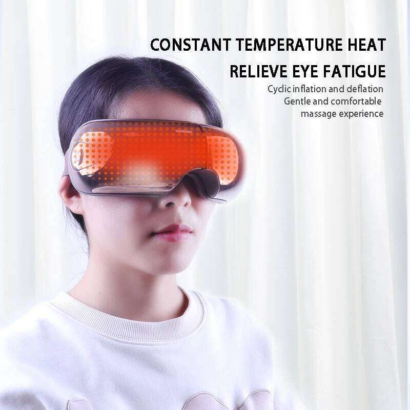 Designer Luxury Massager Eye Mask Care Vibrator Hot Compress Bluetooth Air Pressure Smart Foldable Fatigue Relief Massage