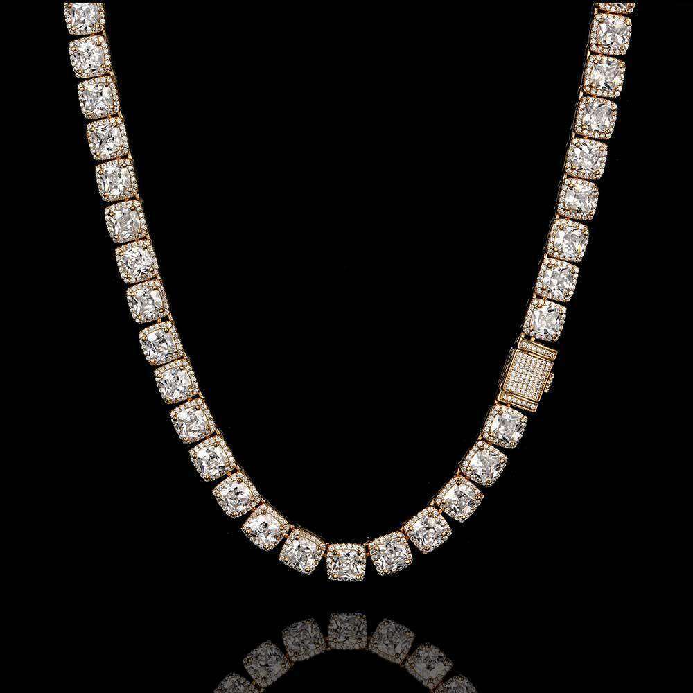 Hip Hop for Men Ice Sugar Chain Zircon Trendy Brand Accessories Men's Necklace fa65