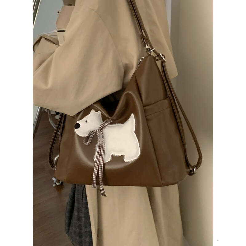 Autumn Fashion Large Capacity Underarm Women's 2024 New Plush Puppy designer bag Tote Bag Multifunctional Backpack