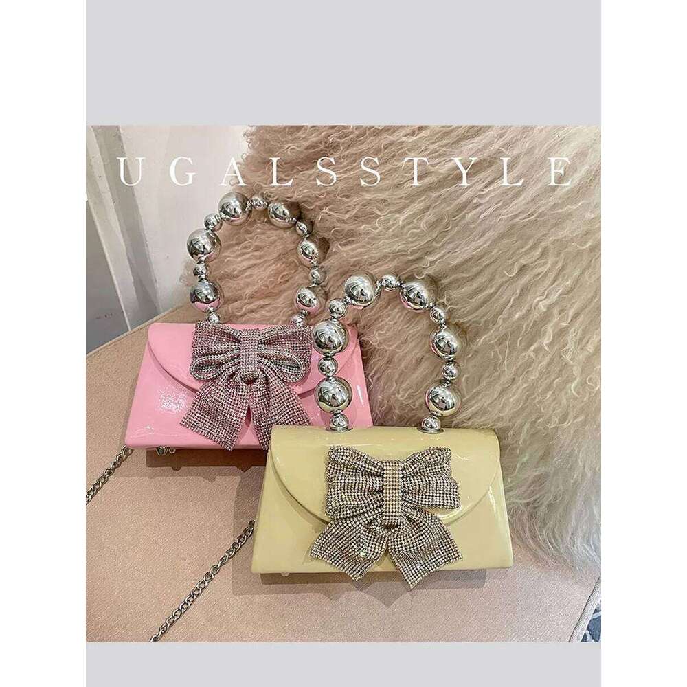 Designer Bag Shiny Rhinestone Evening Clutch Bags Women New Bow Crystal Clip Purse And Handbags Designer Wedding Party