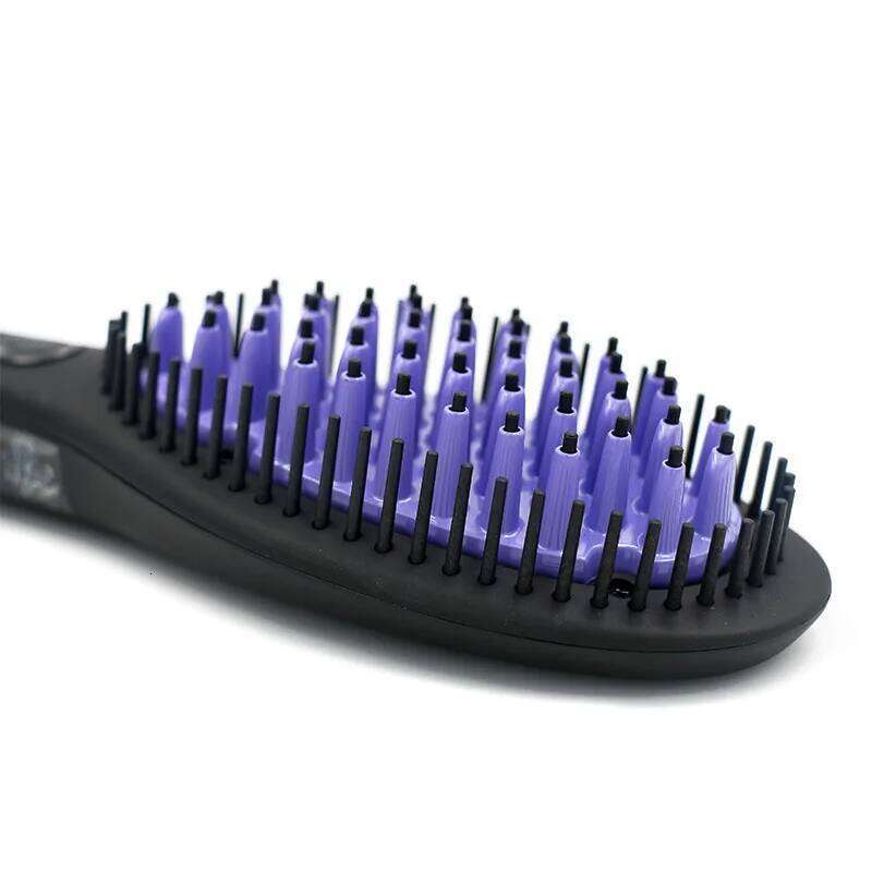 Hair Straightener Ceramic Fast Straightening Heating Hot Comb Women's Smoothing Brush Styling Tool Curling Iron