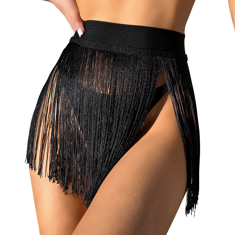 Free Shipping Designer Beach Pantsamazon Swimsuit 2025 New European And American Sexy Tassel Mini Skirt Beach Vacation Bikini Cover-up Swim Shorts Ski