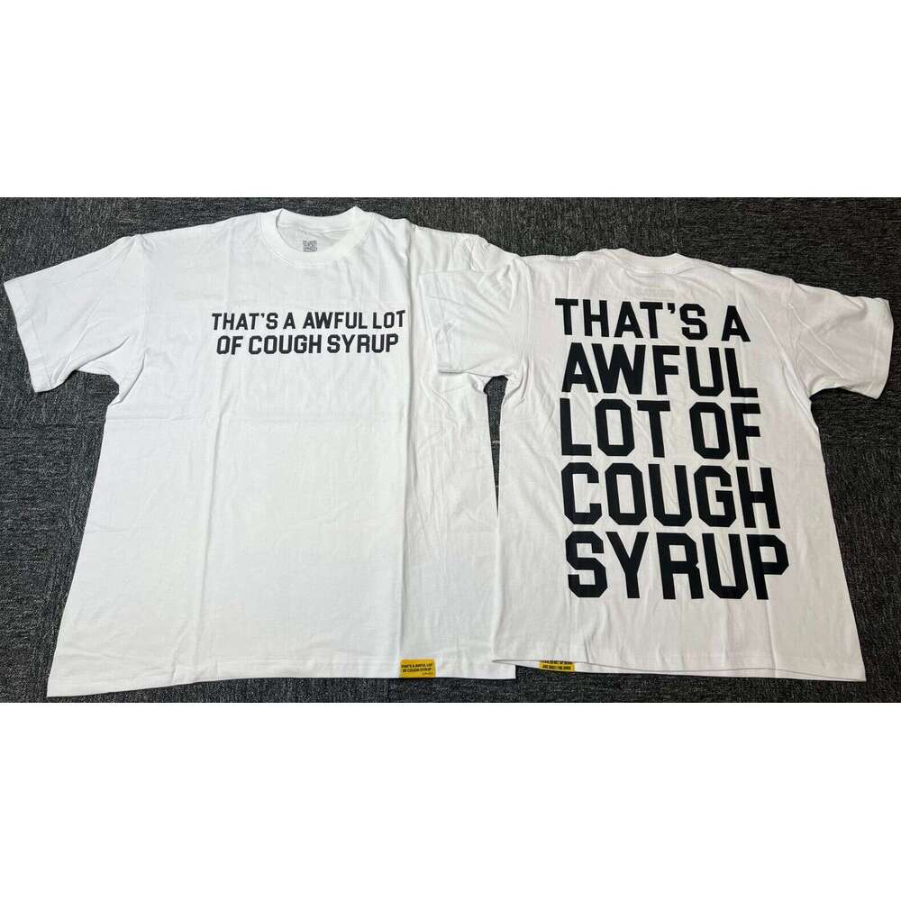 High-Quality THAT'S AWFUL LOT OF COUGH SYRUP Cotton Crew Neck T-Shirt Short Sleeve