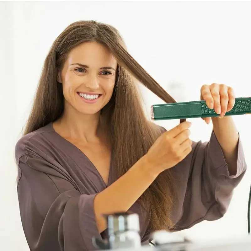 Mini Flat Iron Hair Straightener Cordless Mini Flat Iron Even Heating Multifunctional Hair Accessory Fast Heating Ceramics QuickXJ250621