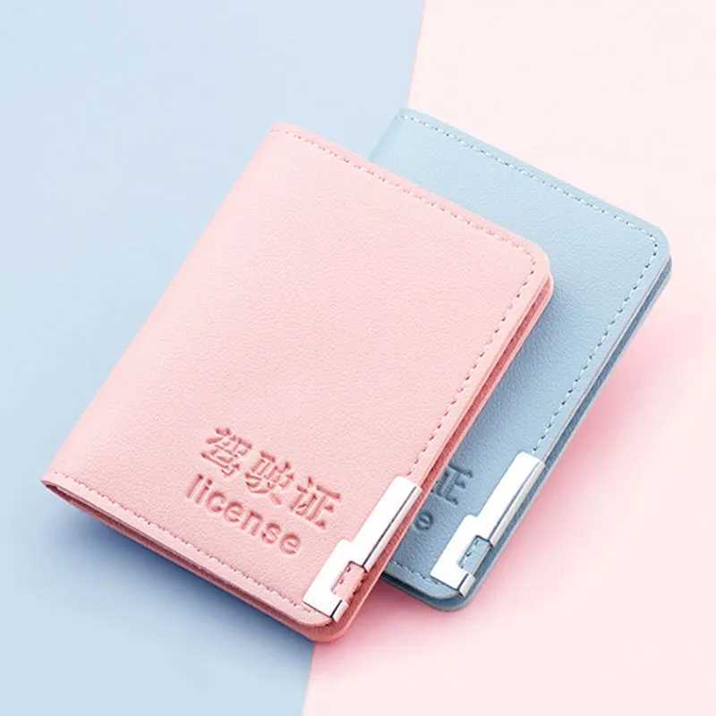 2 Card Slots Car Driver License Bag Soft PU Leather On Cover For Car Driving Documents New ID Card Holder Card Wallet Hot Z250621