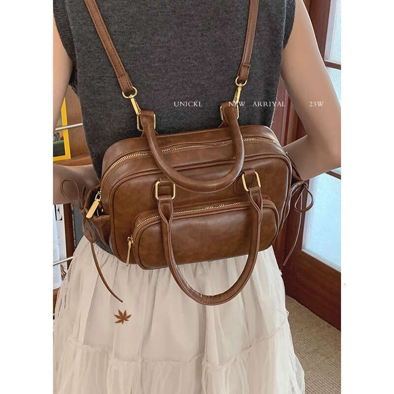 designer bag Textured Handbag Small Bag for Women 2024 New Simple Multifunctional Casual Backpack