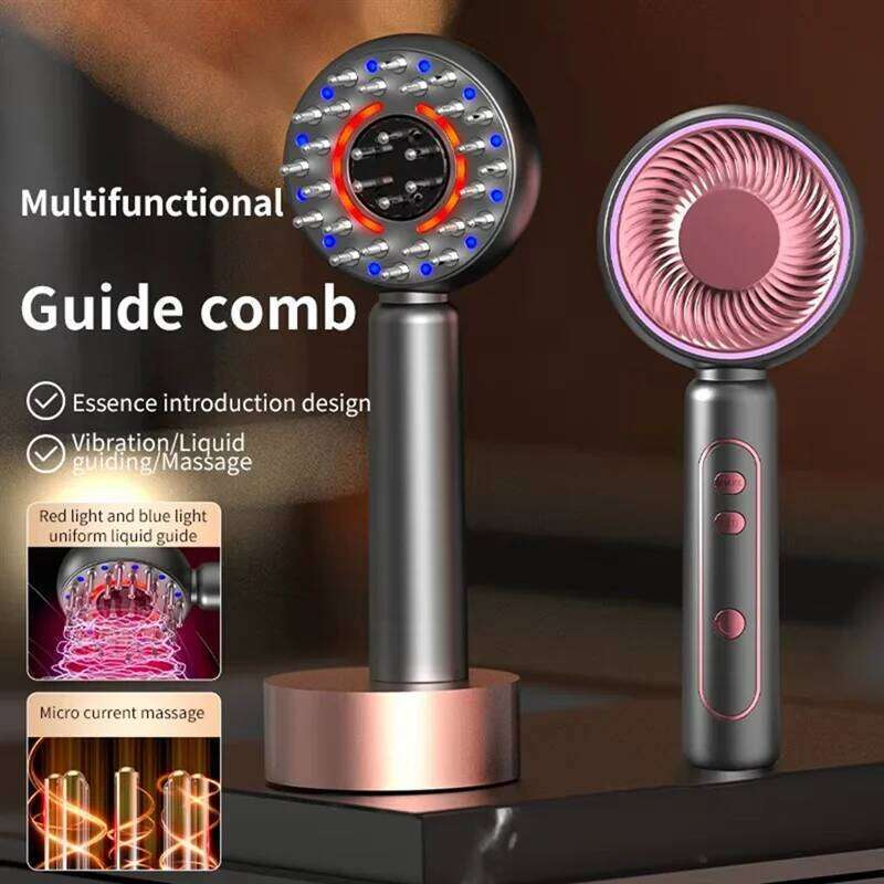 A55X-Electric Massage Comb Vibration Massager Brushes Promote Smooth Hair Growth Multi Functional Nourish Scalp