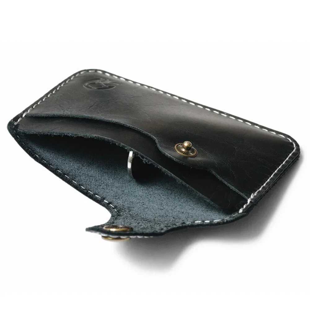 Vintage Genuine Leather Mini Men Holder Women Convenient Small Wallet ID Cash Card Case Slim Coin Purse For Male Z250621