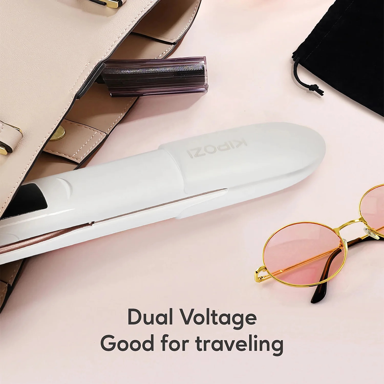 KIPOZI Professional Flat Iron Hair Straightener Digital LCD Display Dual Voltage Plates Salon Home Use 2025 250529