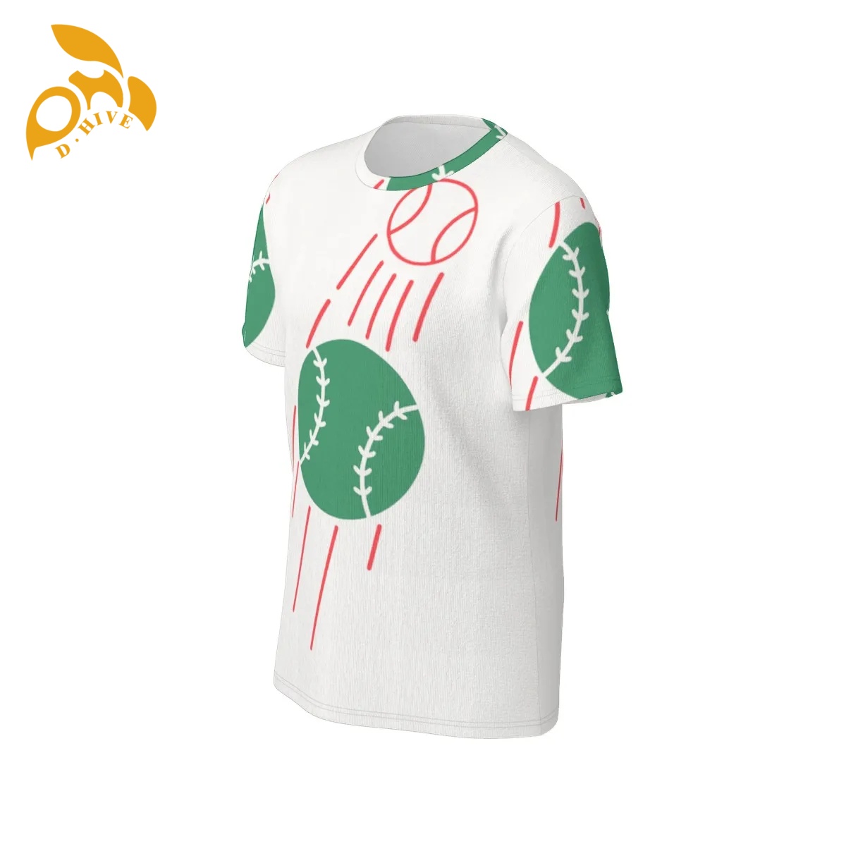 free shipping of customized fashionable All-Over Print Men's O-Neck T-Shirt | 190GSM Cotton | Birdseye with exquisite Round neck comfortable adap