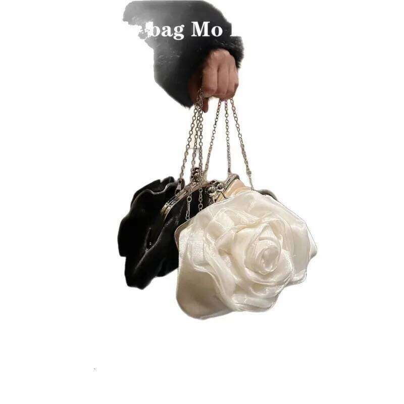 Designer Bag Silk Flower Evening Clutch Bags Women Handle Clutch Purses And Handbags Wedding Party