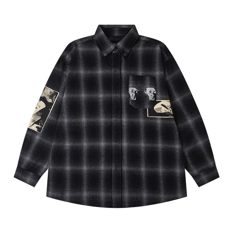 Men Shirt Long Sleeve Shirts Fashion Basic Casual Spring Autumn