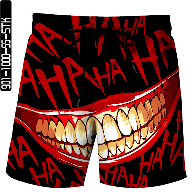 Free Shipping Designer Beach Pants2025 Summer European And American Style Mouth Series 3D Printed Shorts Summer Loose Beach Shorts Fashion Casual Shor