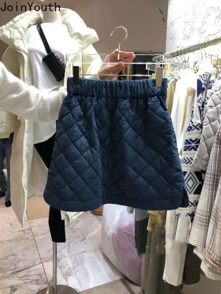 Korean Mini Skirt Elastic Waist Solid Color Split Jupe 2025 Faldas Mujer De Moda Thicked Casual Bodycon Y2k Skirts Vintage Saia