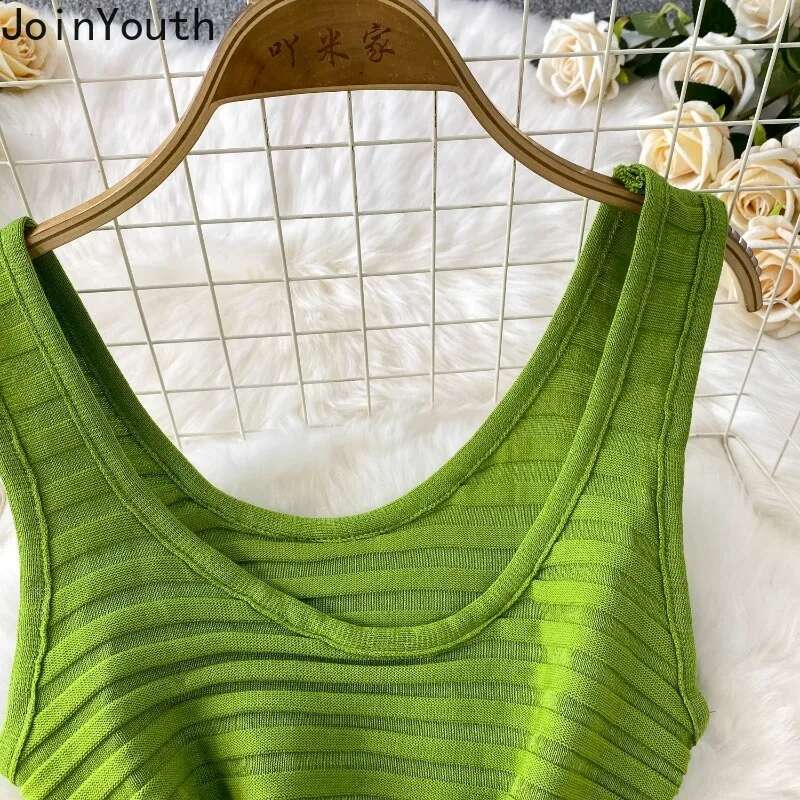 Knitted Tunic Maxi Dress for Women Square Collar Sleeveless Summer Robe Femme Bodycon Pleated Dresses 2025 Vestidos De Mujer