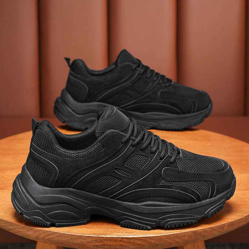 Summer Men's New Breathable Mesh Men Korean Style new Trendy Versatile Thick Sole Sneakers Casual Dad Shoes