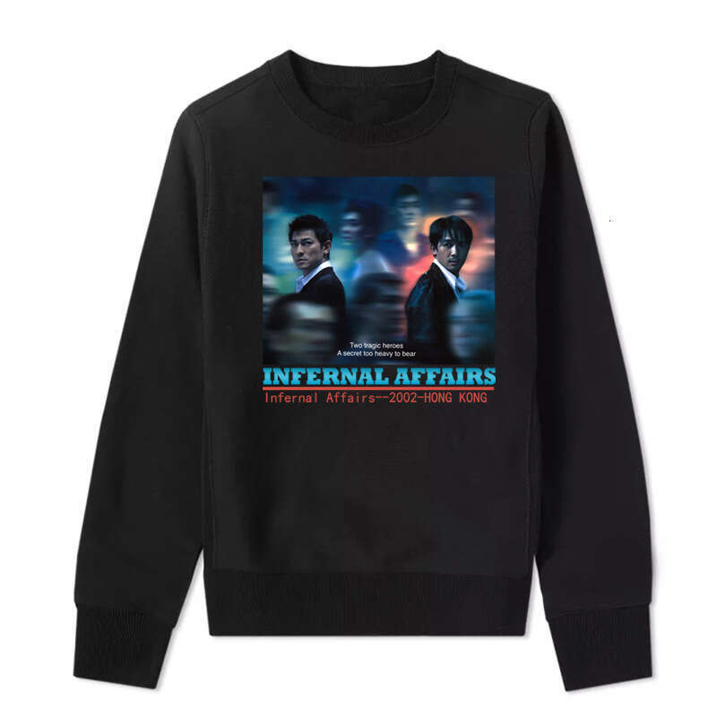 Era Classic Movie Infernal Affairs Collaboration Andy Lau Tony Leung Hong Kong Film Crewneck Sweatshirt