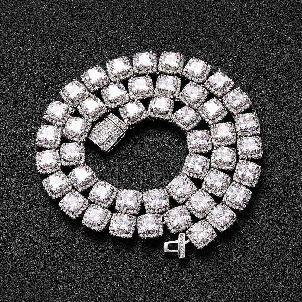 Hip Hop for Men Ice Sugar Chain Zircon Trendy Brand Accessories Men's Necklace fa65