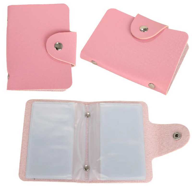 Multi-pocket PU Leather Card Holder With Button Women Men Credit ID Card Organizer Business Card Holder 24 slots Cardholder Z250621