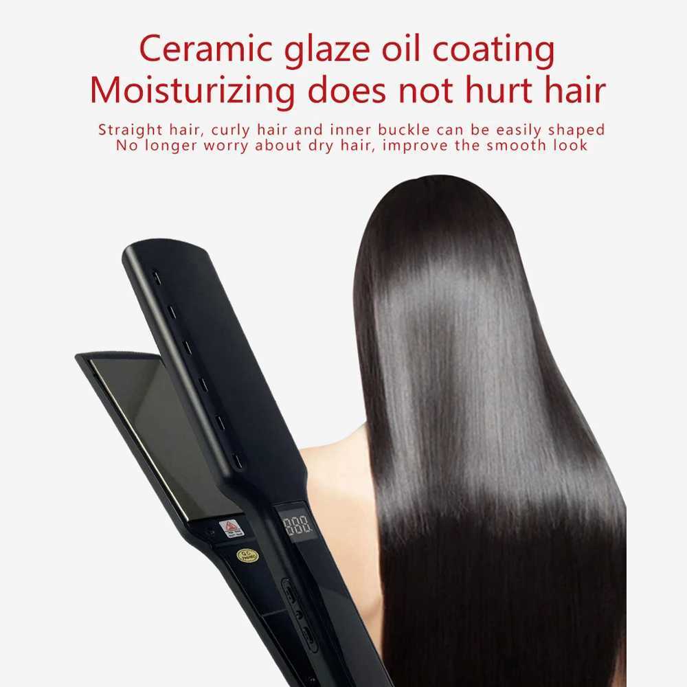 Professional Hair Straightener Vibrating Titanium Hair Flat Iron Keratin Treatment Salon Styling Tools Smooth Frizz 100V-240VXJ250621